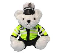 La polizia veste l'orsacchiotto - Orso di peluche decorativo,Le politiche morbide e farcite vestono il giocattolo della peluche, l'orso decorativo della peluche, per i regali di di Natale di compleann