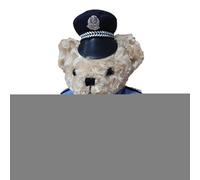La polizia veste l'orsacchiotto,Orso di peluche decorativo - Le politiche morbide e farcite vestono il giocattolo della peluche, l'orso decorativo della , per i regali di di Natale di compleann