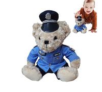 La polizia veste l'orsacchiotto | Peluche orsetti ripieni in abito da polizia,Simpatico orsetto di peluche con abito di rimovibile, orsacchiotto di peluche per regali di compleanno a di Natale