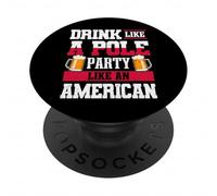 La Polonia beve come un partito polacco come un americano PopSockets PopGrip Adesivo