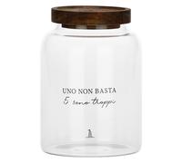 La Porcellana Bianca - Barattolo contenitore caffè in vetro borosilicato, capaci