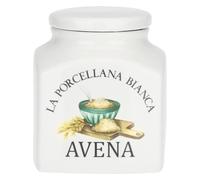 LA PORCELLANA BIANCA - Barattolo fiocchi avena Conserva