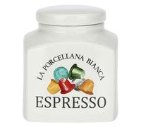 LA PORCELLANA BIANCA Conserva Barattolo Deco Espresso 1,8L porcellana