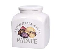 LA PORCELLANA BIANCA Conserva Barattolo Patate 20cm Deco Bianco Porcellana