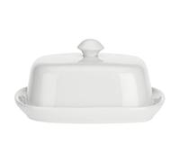 LA PORCELLANA BIANCA Terrine Burriera con Coperchio 18x14cm Bianco Porcellana