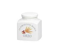 LA PORCELLANA BIANCA Barattolo per orzo contenitore in porcellana H10.5cm P0126500OR