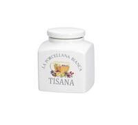 La Porcellana Bianca - Contenitore TISANA - Conserva, Barattoli e Contenitori - Barattoli Cucina - Porcellana - 500 cc; 9,5x9xh10,5 cm