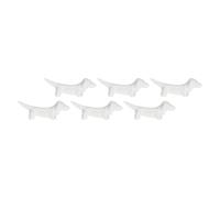 LA PORCELLANA BIANCA Fattoria Poggia Posate Cane Set 6 Pezzi 7,5cm Bianco