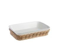 La Porcellana Bianca Midollino, supporto per teglia rettangolare stondata 31x19 cm Midollino, supporto per teglia rettangolare stondata 31x19 cm