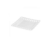 La Porcellana Bianca - Piatto Quadrato Traforato in Gift Box - Arredo Casa, Cucina - Porcellana - 20x20xh2,5 cm