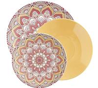 LA PORCELLANA BIANCA Servizio piatti 6 posti MARRAKESH set 18 piatti maiolica