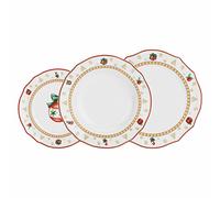 LA PORCELLANA BIANCA Christmas Edition Set 6 Piatti 2 Posti Tavola