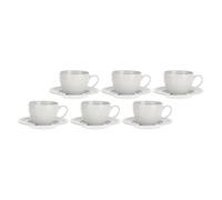 LA PORCELLANA BIANCA Sognante Tazza Caffè Espresso con Piattino Set 6 Pezzi 100m