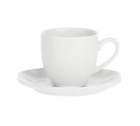 LA PORCELLANA BIANCA Set da 6 tazze caffe con piattino VILLA DEI FIORI P000200015