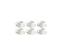 La Porcellana Bianca Sognante, set 6 tazzine caffè con piattini Sognante, set 6 tazzine caffè con piattini