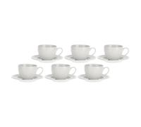 LA PORCELLANA BIANCA Sognante Tazza Caffè Espresso con Piattino Set 6 Pezzi 100m