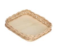 La Porcellana Bianca - Supporto Menage Vassoio Quadrato 16,5x16,5 cm Midollino