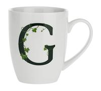 La Porcellana Bianca - Tazza Lettera G, Bianco - Arredo Casa, Cucina - Linea Atupertu - Idea Regalo - Stoneware - 380 CC