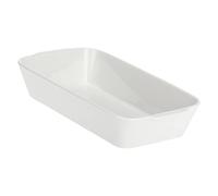 LA PORCELLANA BIANCA Teglia rettangolare porcellana bianca per forno 19x31xh6 cm