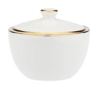 LA PORCELLANA BIANCA - Zuccheriera in porcellana, diametro 10cm, altezza 7.3cm, collezione Maestà