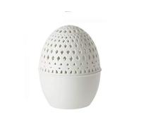 la Porcellana Firenze Trafitto Egg cm 12 GB, Bianco