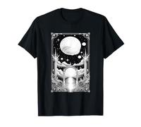 La Porta del Cielo Celeste Retro Astronomia Tarocchi Maglietta