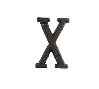 la porta sul muro, Numeri civici e lettere in metallo marrone chiaro, 8 cm, confezione da 1(X)