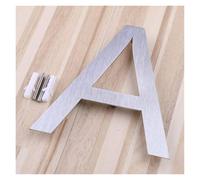 la porta sul muro, Numeri e lettere di indirizzo da 5 pollici galleggianti in acciaio inossidabile 304 nichel spazzolato(Letter a)