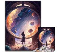 La porta verso l'ignoto, puzzle in legno da 1000 pezzi per adulti, attività divertenti da fare a casa, regalo di compleanno, regali da viaggio, 50x75CM/19,68x29,52 pollici.