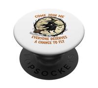 La possibilità di volare della strega di Halloween. PopSockets PopGrip Adesivo