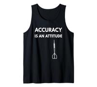 La precisione delle Freccette è Un atteggiamento Che Lancia la Messa a Fuoco Tee Canotta