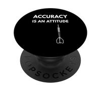 La precisione delle freccette è un atteggiamento che lancia la messa a fuoco Tee PopSockets PopGrip Adesivo