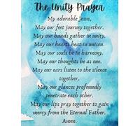 La preghiera dell'unità Dio Preghiera Dio Preghiera Fiamma d'amore Preghiera Targa in latta Arte murale per la decorazione della casa Accessori per porte delle stanze Poster Regali per caffè Bar Club