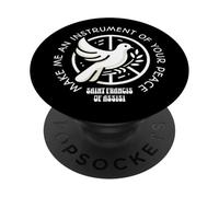 La preghiera di San Francesco d'Assisi rende cattolica la pace dello strumento PopSockets PopGrip Adesivo