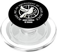 La preghiera di San Francesco d'Assisi rende cattolica la pace dello strumento PopSockets PopGrip per MagSafe