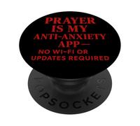 La preghiera è la mia app anti-ansia, senza Wi-Fi o aggiornamenti richiesti PopSockets PopGrip Adesivo