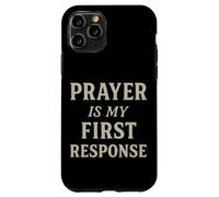 La preghiera è la mia risposta motivazionale ispiratrice cristiana Custodia per iPhone 11 Pro