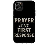 La preghiera è la mia risposta motivazionale ispiratrice cristiana Custodia per iPhone 11 Pro Max