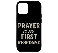 La preghiera è la mia risposta motivazionale ispiratrice cristiana Custodia per iPhone 12/12 Pro