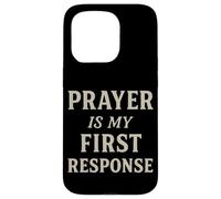 La preghiera è la mia risposta motivazionale ispiratrice cristiana Custodia per iPhone 15 Pro