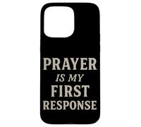 La preghiera è la mia risposta motivazionale ispiratrice cristiana Custodia per iPhone 15 Pro Max