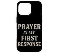 La preghiera è la mia risposta motivazionale ispiratrice cristiana Custodia per iPhone 16 Pro