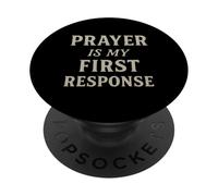 La preghiera è la mia risposta motivazionale ispiratrice cristiana PopSockets PopGrip Adesivo