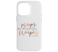 La preghiera è l'arma 2 Corinzi 10 4 Custodia per iPhone 14 Pro Max