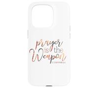 La preghiera è l'arma 2 Corinzi 10 4 Custodia per iPhone 15 Pro