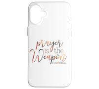 La preghiera è l'arma 2 Corinzi 10 4 Custodia per iPhone 16 Plus