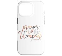 La preghiera è l'arma 2 Corinzi 10 4 Custodia per iPhone 16 Pro