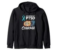 La presenza di PTSD Non Significa Assenza di Coraggio Felpa con Cappuccio