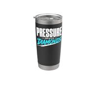La pressione crea diamanti Motivational Mindset Graphic Bicchiere termico in acciaio inox doppia parete