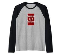 La Pressione di Colore Bordeaux Rosso Bordeaux è Un privilegio Bordeaux Maglia con Maniche Raglan